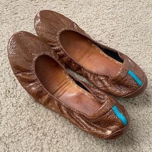 Tieks Brown Alligator Leather Size 9.